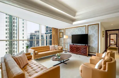 Hotel Apartments - 3 Bedrooms - 3 Bathrooms for rent in Diplomatic Street - West Bay - Doha