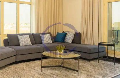 Living Room image for: Apartment - 4 Bedrooms - 3 Bathrooms for rent in Aspire Tower - Al Waab - Al Waab - Doha, Image 1