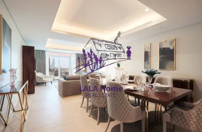 Townhouse - 3 Bedrooms - 5 Bathrooms for rent in Abraj Bay - Abraj Quartiers - The Pearl Island - Doha