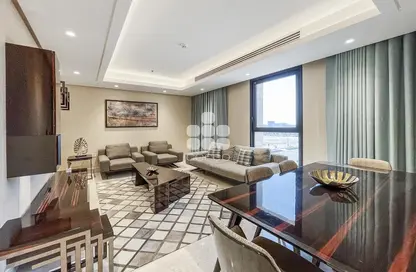 Living / Dining Room image for: Apartment - 2 Bedrooms - 3 Bathrooms for rent in Milan - Fox Hills - Fox Hills - Lusail, Image 1