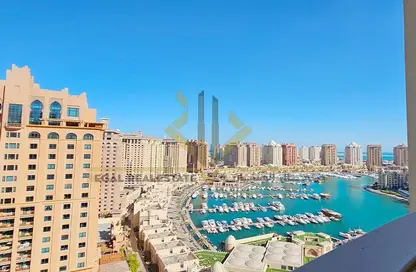 Apartment - 2 Bedrooms - 3 Bathrooms for rent in Tower 10 - Porto Arabia - The Pearl Island - Doha