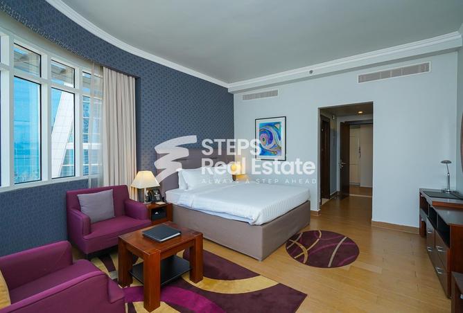 Apartment - Studio - 1 Bathroom for rent in West Bay Tower - West Bay - West Bay - Doha