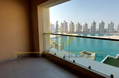 شقة - غرفة نوم - 2 حمامات للايجار في فيفا غرب - فيفا بحرية - جزيرة اللؤلؤة - الدوحة