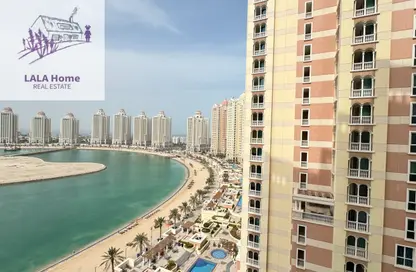 شقة - 2 غرف نوم - 3 حمامات للايجار في فيفا غرب - فيفا بحرية - جزيرة اللؤلؤة - الدوحة