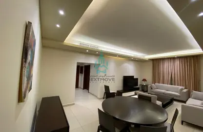 Living / Dining Room image for: Apartment - 2 Bedrooms - 2 Bathrooms for rent in Al Sadd Road - Al Sadd - Doha, Image 1