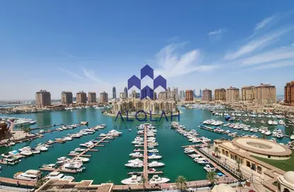شقة - 2 غرف نوم - 3 حمامات للايجار في طريق بورتو الشرقي - بورتو أرابيا - جزيرة اللؤلؤة - الدوحة