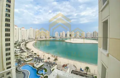 Water View image for: Apartment - 2 Bedrooms - 3 Bathrooms for rent in Viva East - Viva Bahriyah - The Pearl Island - Doha, Image 1