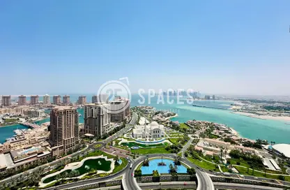 (بنتهاوس  (روف - 3 غرف نوم - 4 حمامات للايجار في ابراج باي - منطقة الأبراج - جزيرة اللؤلؤة - الدوحة