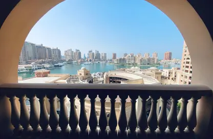 شقة - غرفة نوم - 2 حمامات للايجار في طريق بورتو الغربي - بورتو أرابيا - جزيرة اللؤلؤة - الدوحة
