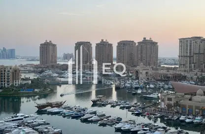 Apartment - 1 Bedroom - 2 Bathrooms for rent in East Porto Drive - Porto Arabia - The Pearl Island - Doha