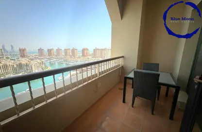 (بنتهاوس  (روف - 3 غرف نوم - 4 حمامات للايجار في طريق بورتو الغربي - بورتو أرابيا - جزيرة اللؤلؤة - الدوحة