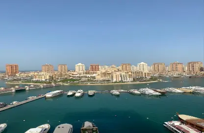 Water View image for: Apartment - 2 Bedrooms - 2 Bathrooms for rent in Tower 5 - Porto Arabia - The Pearl Island - Doha, Image 1