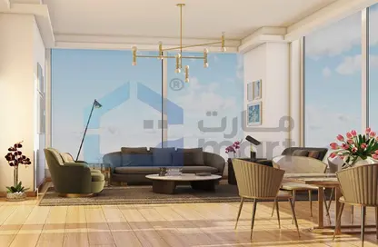 Living / Dining Room image for: Apartment - 1 Bedroom - 2 Bathrooms for sale in Blossom Tower - Lusail, Image 1