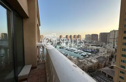 شقة - غرفة نوم - 2 حمامات للايجار في طريق بورتو الشرقي - بورتو أرابيا - جزيرة اللؤلؤة - الدوحة