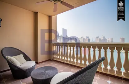 Balcony image for: Apartment - 2 Bedrooms - 3 Bathrooms for rent in Tower 31 - Porto Arabia - The Pearl Island - Doha, Image 1