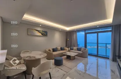 Apartment - 1 Bedroom - 2 Bathrooms for rent in Lusail Marina Heights - Marina District - Lusail