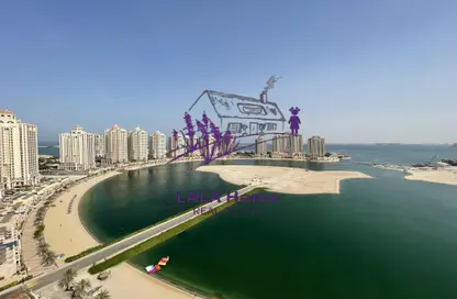 Apartment - 2 Bedrooms - 3 Bathrooms for rent in Viva West - Viva Bahriyah - The Pearl Island - Doha