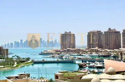 Apartment - 1 Bedroom - 2 Bathrooms for rent in West Porto Drive - Porto Arabia - The Pearl Island - Doha
