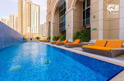 Apartment - 1 Bedroom - 2 Bathrooms for rent in Tower 6 - Viva Bahriyah - The Pearl Island - Doha