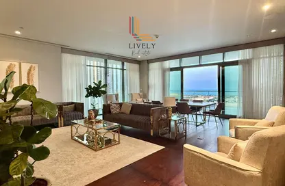 Apartment - 3 Bedrooms - 5 Bathrooms for rent in Seef Lusail Tower 1 - Seef Lusail - Lusail City - Lusail