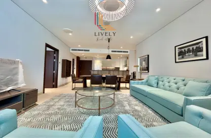 Apartment - 2 Bedrooms - 4 Bathrooms for rent in Lusail Marina Heights - Marina District - Lusail