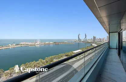 Apartment - 2 Bedrooms - 3 Bathrooms for rent in Marina Tower 02 - Marina District - Lusail
