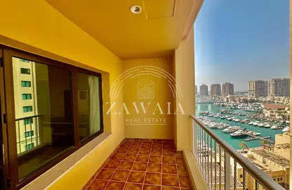 Apartment - 1 Bedroom - 2 Bathrooms for rent in West Porto Drive - Porto Arabia - The Pearl Island - Doha