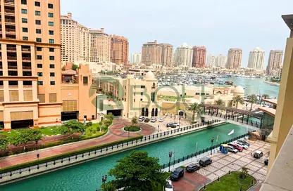 شقة - 2 غرف نوم - 2 حمامات للايجار في برج بورتو ارابيا 2 - بورتو أرابيا - جزيرة اللؤلؤة - الدوحة