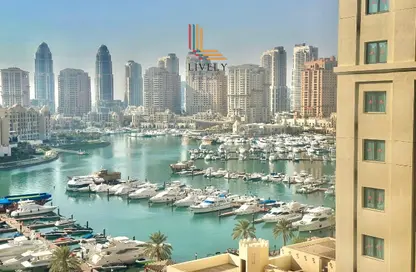 Apartment - 1 Bedroom - 2 Bathrooms for rent in East Porto Drive - Porto Arabia - The Pearl Island - Doha