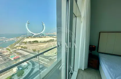 Apartment - 1 Bedroom - 2 Bathrooms for rent in Marina Tower 02 - Marina District - Lusail