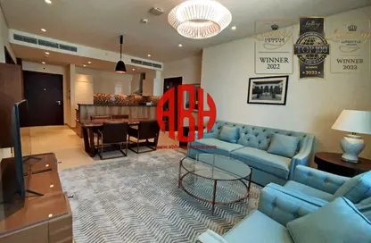 شقة - 2 غرف نوم - 3 حمامات للايجار في برج مارينا 02 - منطقة المارينا - الوسيل