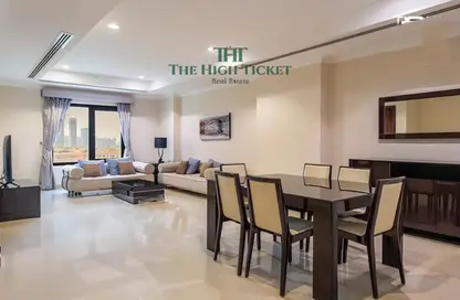 Apartment - 1 Bedroom - 2 Bathrooms for rent in East Porto Drive - Porto Arabia - The Pearl Island - Doha