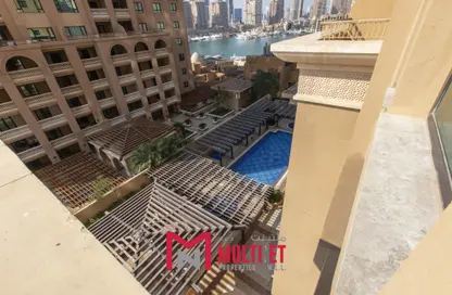 Pool image for: Apartment - 1 Bedroom - 2 Bathrooms for rent in West Porto Drive - Porto Arabia - The Pearl Island - Doha, Image 1