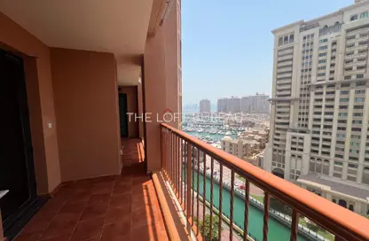 Apartment - 2 Bedrooms - 2 Bathrooms for rent in East Porto Drive - Porto Arabia - The Pearl Island - Doha
