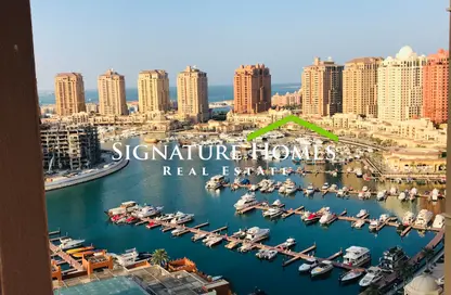 Apartment - 1 Bedroom - 2 Bathrooms for sale in Tower 29 - Porto Arabia - The Pearl Island - Doha
