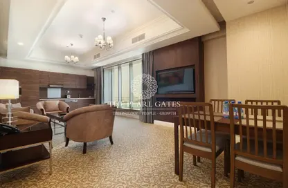 Apartment - 1 Bedroom - 2 Bathrooms for rent in Diplomatic Street - West Bay - Doha