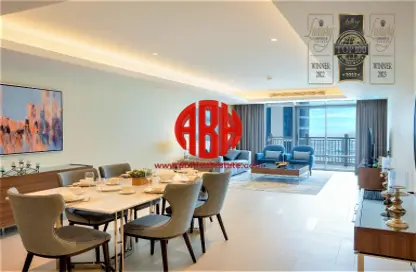 شقة - 2 غرف نوم - 4 حمامات للايجار في برج رقم 10 - منطقة الأبراج - جزيرة اللؤلؤة - الدوحة