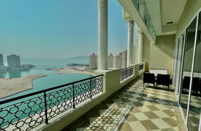 (بنتهاوس  (روف - 7 غرف نوم - 7 حمامات للايجار في فيفا غرب - فيفا بحرية - جزيرة اللؤلؤة - الدوحة