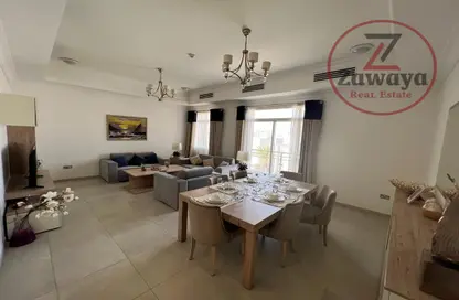 Living / Dining Room image for: Apartment - 2 Bedrooms - 3 Bathrooms for rent in Wadi Al Markh - Muraikh - AlMuraikh - Doha, Image 1