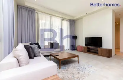 Living Room image for: Apartment - 2 Bedrooms - 3 Bathrooms for rent in Al Kahraba 2 - Al Kahraba - Msheireb Downtown Doha - Doha, Image 1