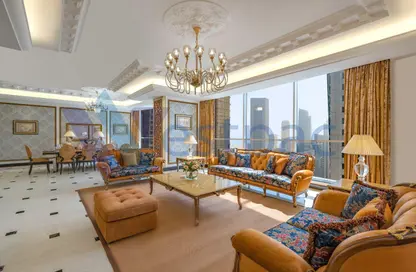 شقق فندقية - 3 غرف نوم - 4 حمامات للايجار في شارع الدبلوماسي - الخليج الغربي - الدوحة