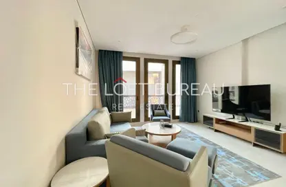 شقة - 2 غرف نوم - 3 حمامات للايجار في البلاج الجنوبي - البلاج - جزيرة اللؤلؤة - الدوحة