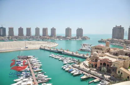صورة لـ منظر مائي. شقة - 3 غرف نوم - 4 حمامات للبيع في برج رقم 10 - منطقة الأبراج - جزيرة اللؤلؤة - الدوحة ، صورة رقم 1