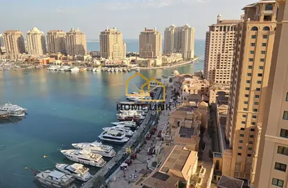 Apartment - 1 Bedroom - 2 Bathrooms for rent in Two Porto Arabia - Porto Arabia - The Pearl Island - Doha