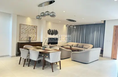 Living / Dining Room image for: Compound - 3 Bedrooms - 5 Bathrooms for rent in Bu Hamour Street - Abu Hamour - Doha, Image 1