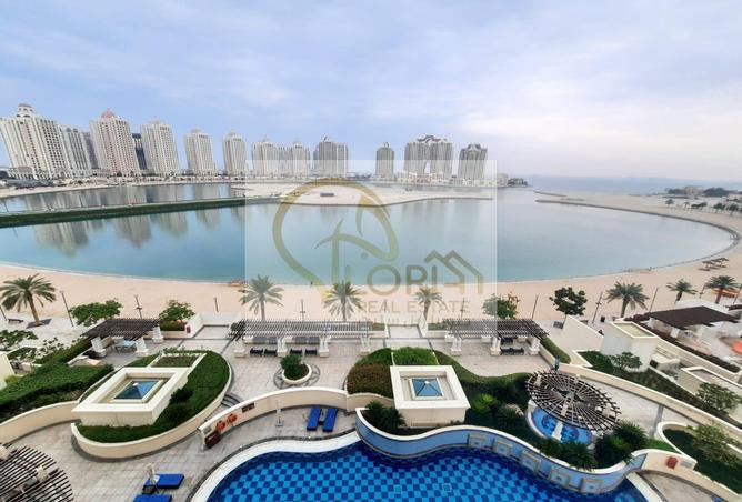 شقة - 2 غرف نوم - 4 حمامات للايجار في فيفا غرب - فيفا بحرية - جزيرة اللؤلؤة - الدوحة