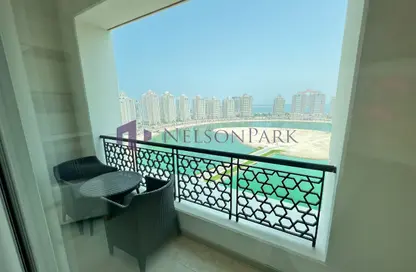 Apartment - 3 Bedrooms - 4 Bathrooms for rent in Viva West - Viva Bahriyah - The Pearl Island - Doha