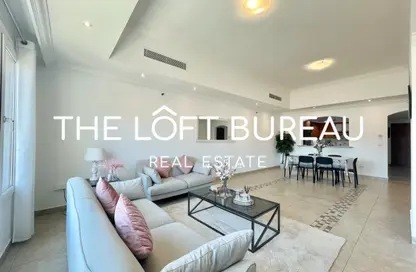 Apartment - 2 Bedrooms - 3 Bathrooms for rent in West Porto Drive - Porto Arabia - The Pearl Island - Doha