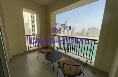 Apartment - 2 Bedrooms - 3 Bathrooms for rent in Viva West - Viva Bahriyah - The Pearl Island - Doha