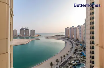 Apartment - 2 Bedrooms - 3 Bathrooms for rent in Viva West - Viva Bahriyah - The Pearl Island - Doha